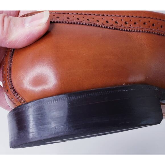 ALLEN EDMONDS BRIDGETON Kiltie Tassel Brogue Loafers Men's Size 8.5D Brown EUC - Picture 14 of 16